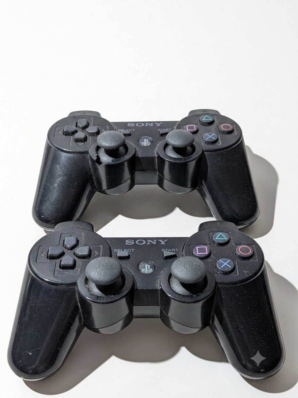 Parts/Repair – 2 OEM Sony PS3 Controllers DualShock 3 Bundle (As-Is)